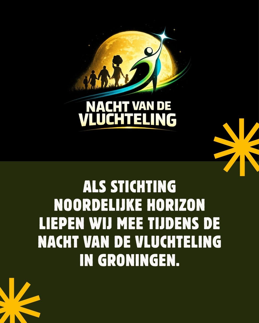 Stichting De Noordelijke Horizon loopt mee tijdens de Nacht van de Vluchteling - 2